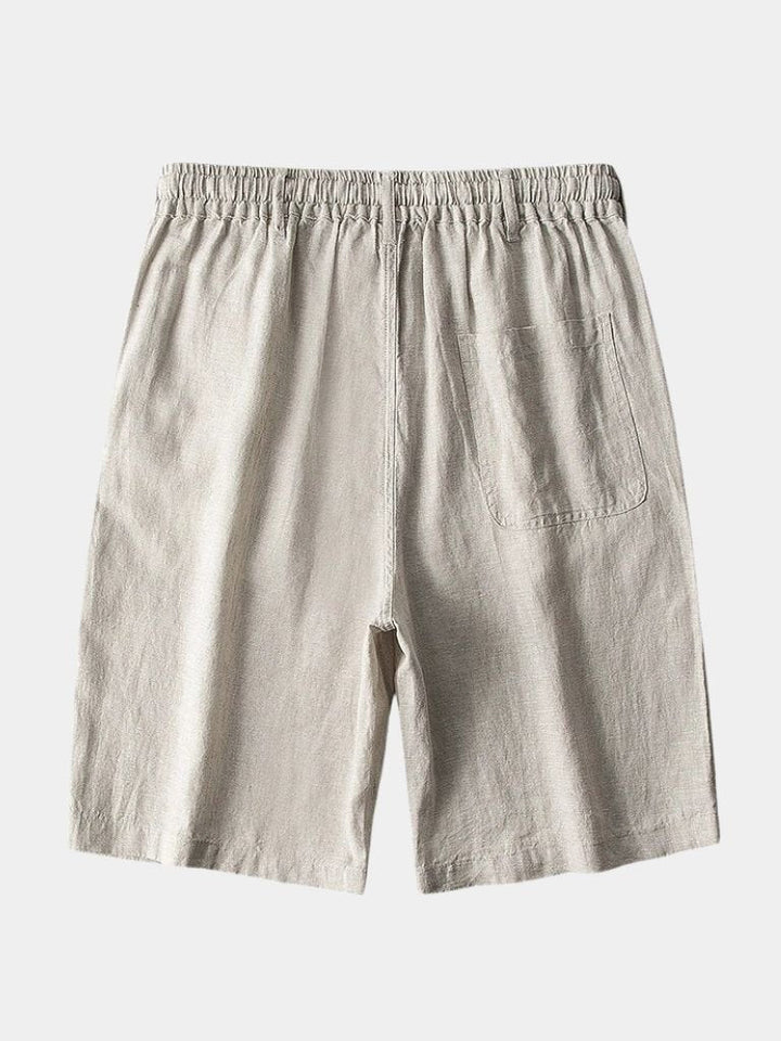 Mikkel™ | Calções de linho cinza Mariner