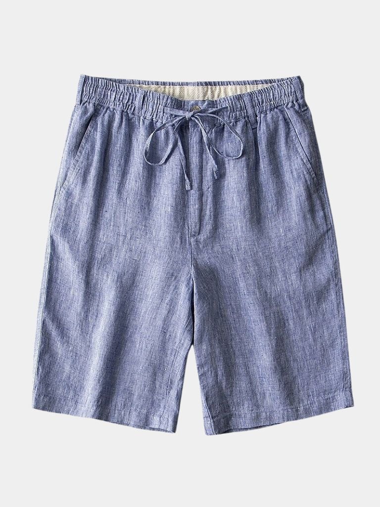 Mikkel™ | Calções de linho cinza Mariner