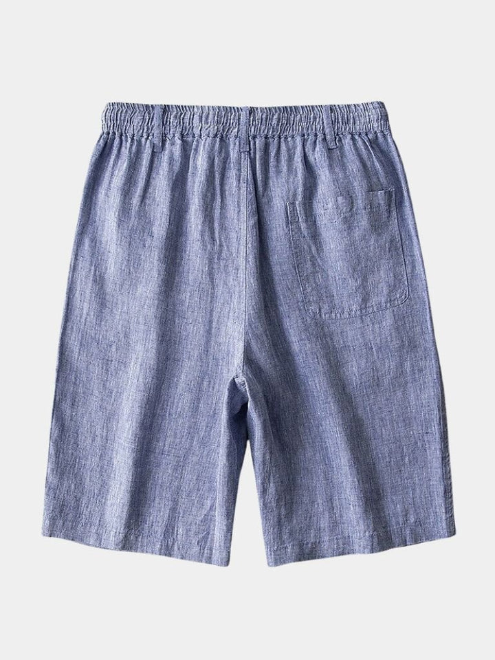 Mikkel™ | Calções de linho cinza Mariner