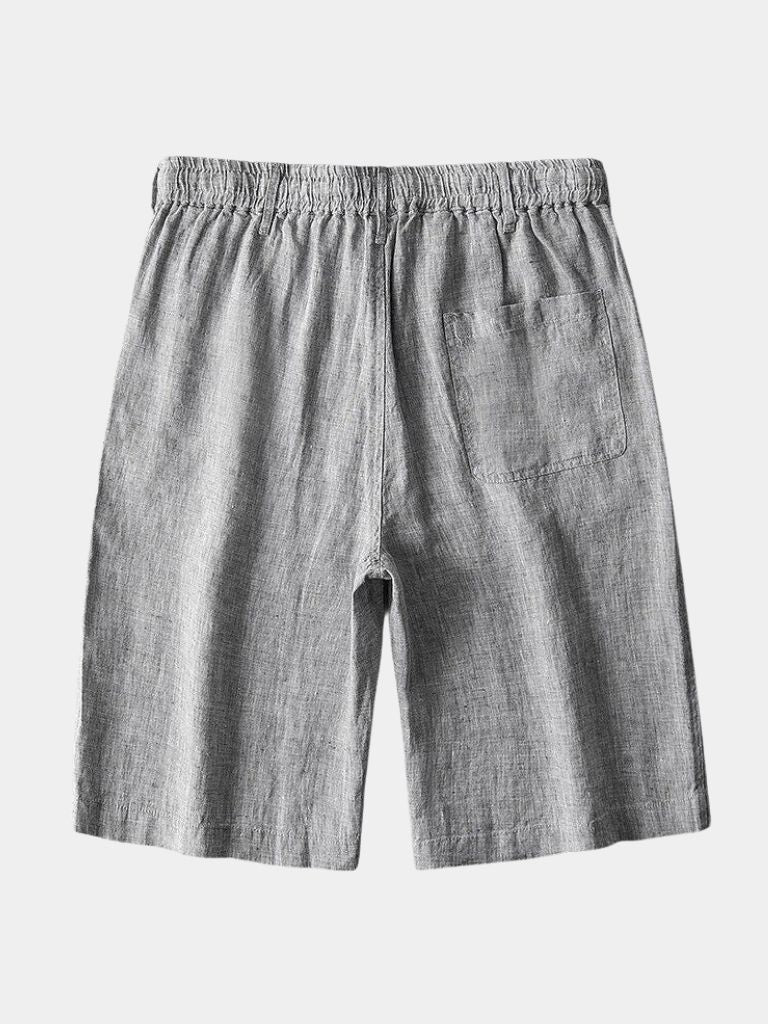 Mikkel™ | Calções de linho cinza Mariner