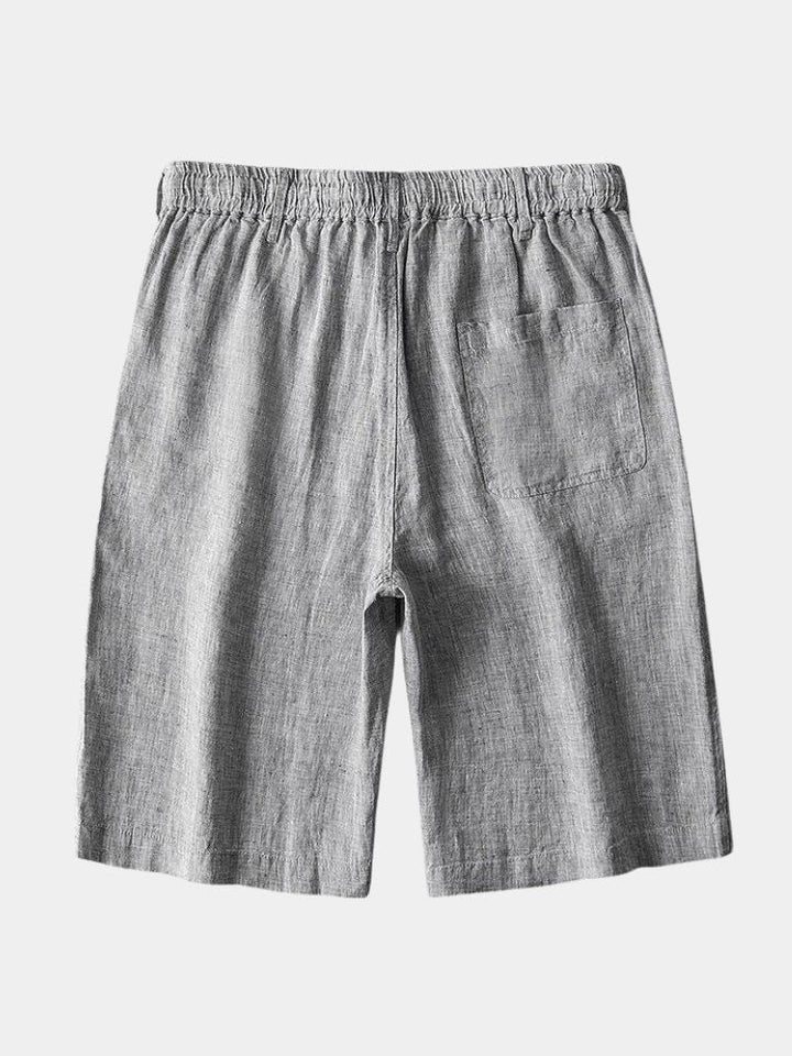 Mikkel™ | Calções de linho cinza Mariner