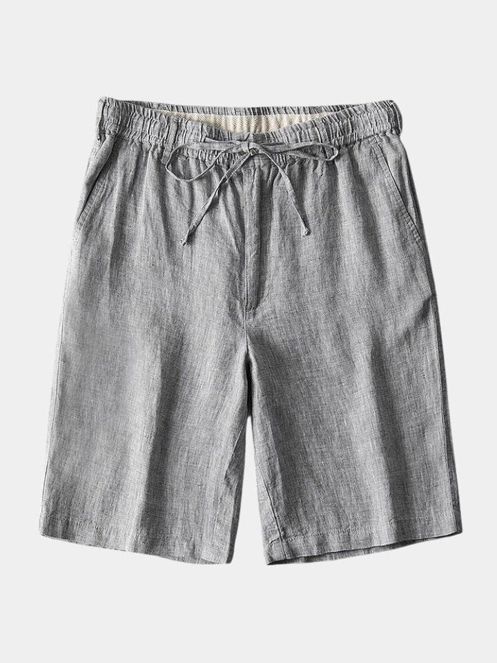 Mikkel™ | Calções de linho cinza Mariner
