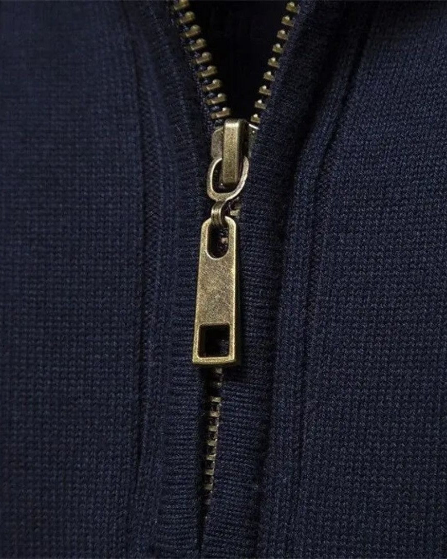 Mikkel™ | Sweatshirt de algodão com meio fecho-éclair