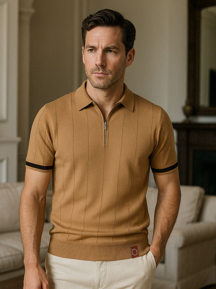 Mikkel™ | Polo com fecho Royal