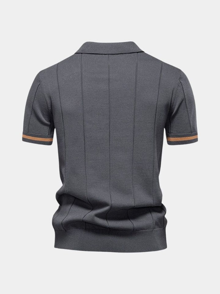 Mikkel™ | Polo com fecho Royal