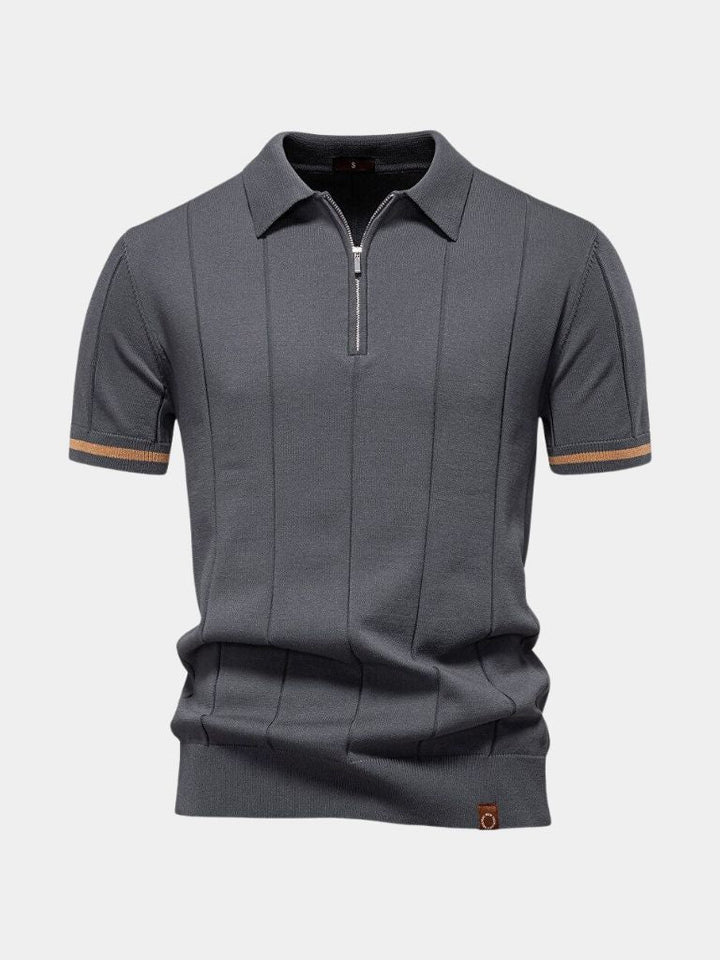 Mikkel™ | Polo com fecho Royal