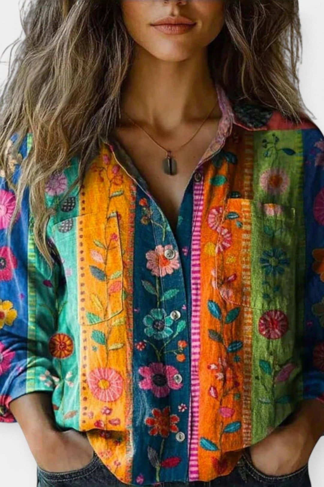 Mille | Blouse Vintage Estampada