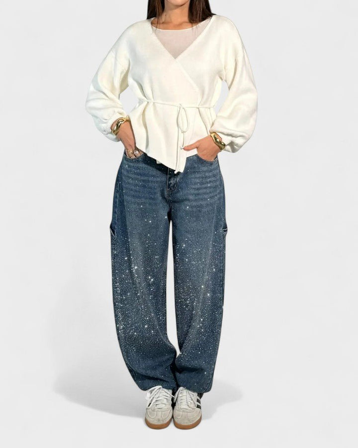 Millea | Jeans Macacão de ganga Ballon
