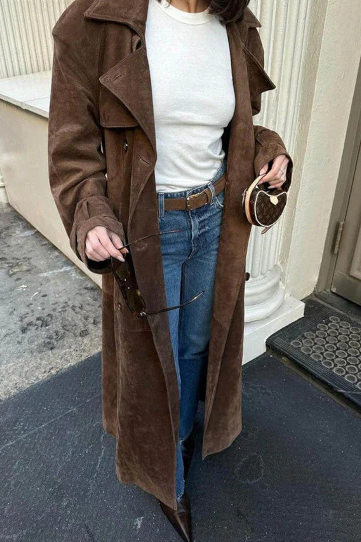Mille™ | Casaco elegante em camurça