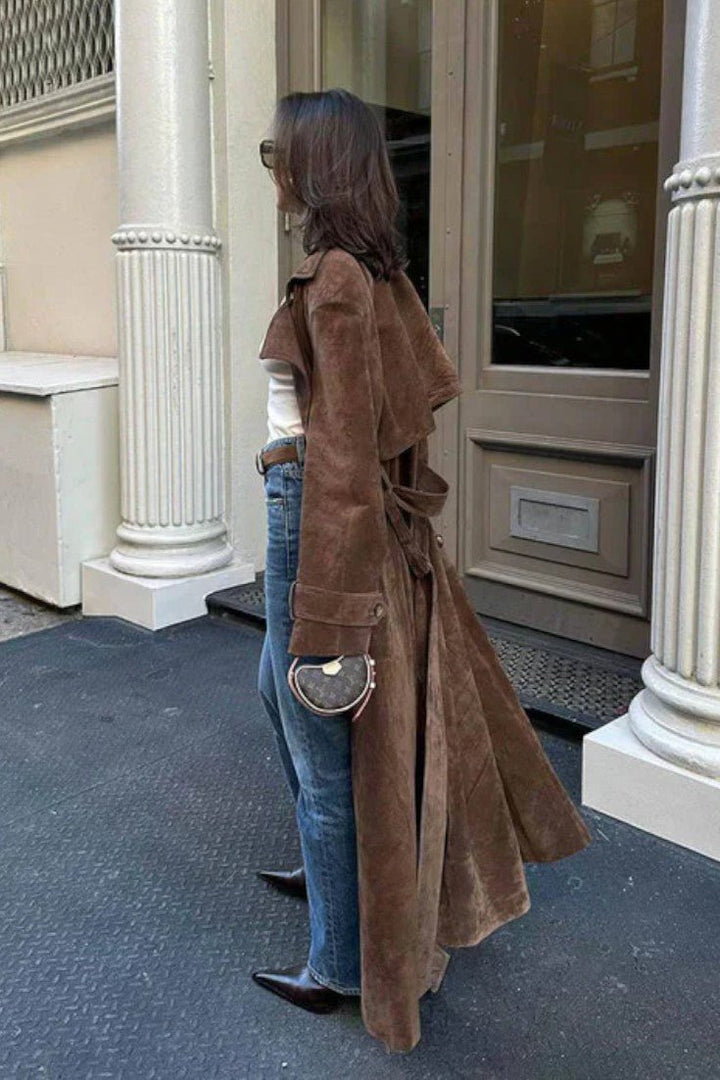 Mille™ | Casaco elegante em camurça