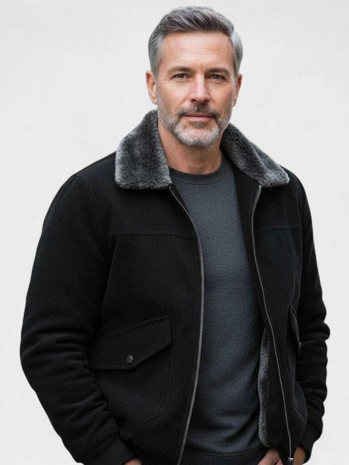 Norbert™ | Bomber com gola de fleece sintético