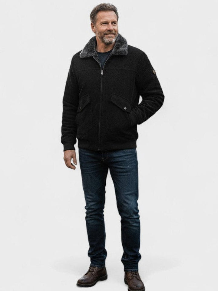 Norbert™ | Bomber com gola de fleece sintético