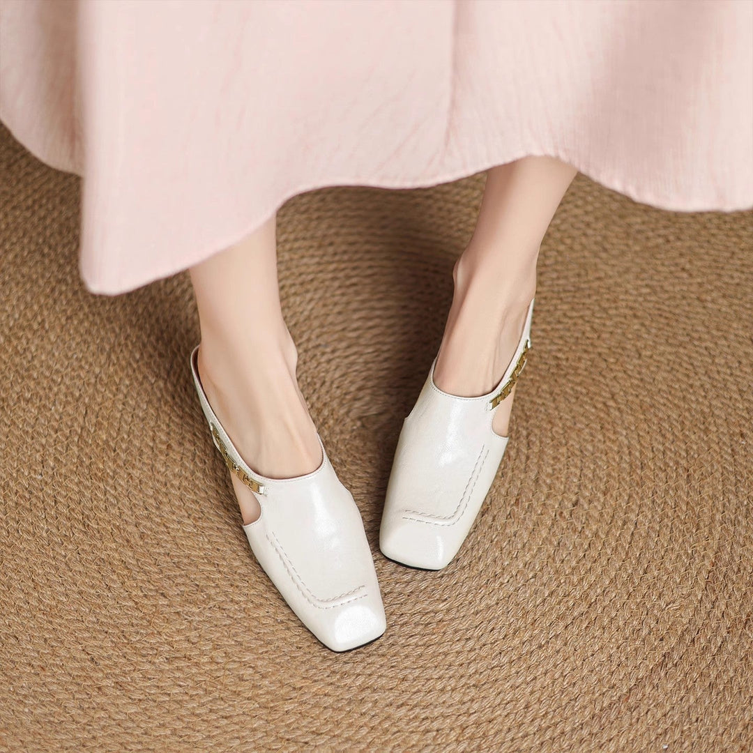 Avella | Chinelos de pelo tipo mules