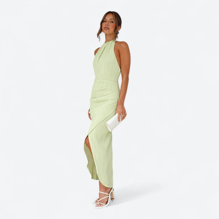 Benita | Long pleated dress