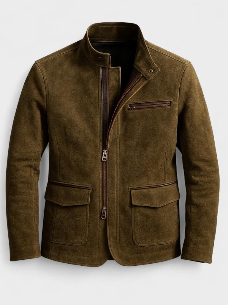 Oliver™ | Casaco Premium de Camurça