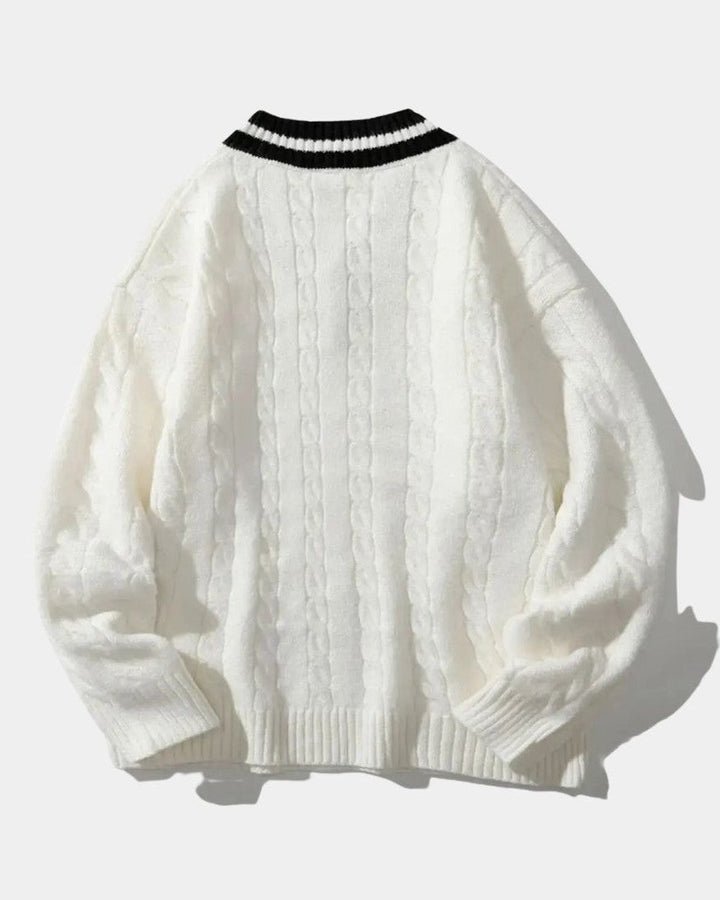 Poul™ | Pullover de decote em V