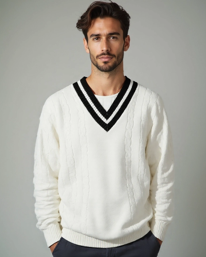 Poul™ | Pullover de decote em V