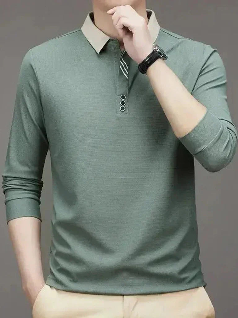 Rene™ | Polo Elegante de Manga Comprida
