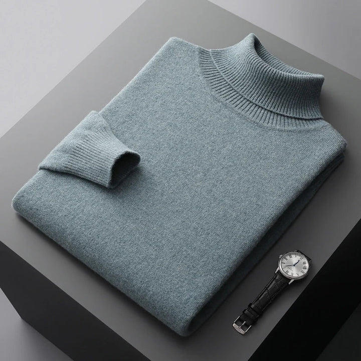 Linferhoff™ | Camisola de gola alta em caxemira