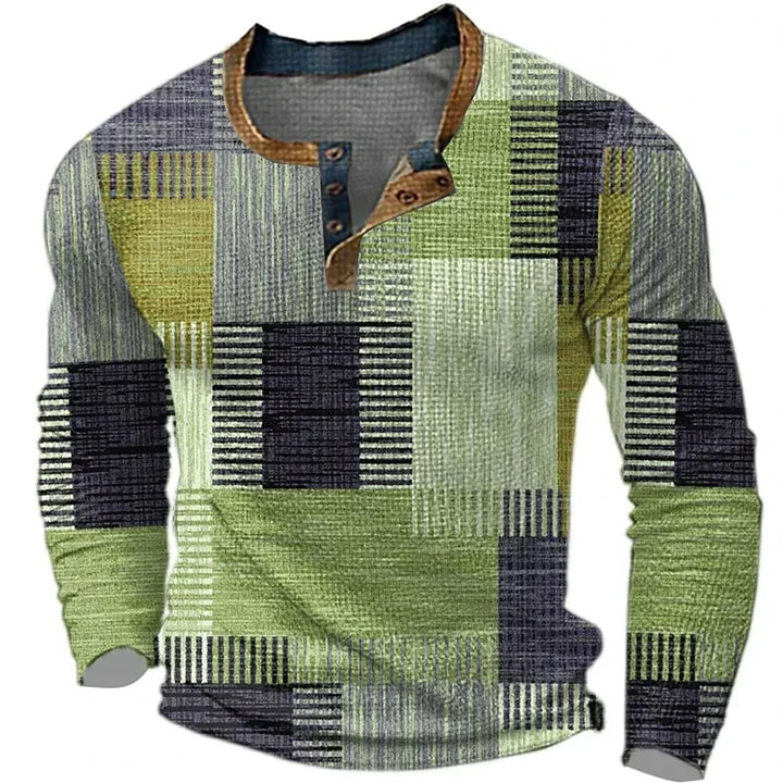 BEECK™ | T-SHIRT MASCULINA DE MANGA COMPRIDA COLORIDA