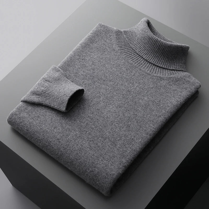 Linferhoff™ | Camisola de gola alta em caxemira