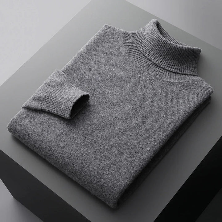 Linferhoff™ | Camisola de gola alta em caxemira