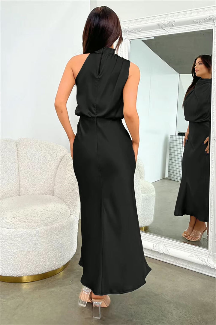 Tyra | Elegant Halter Neck Evening Dress