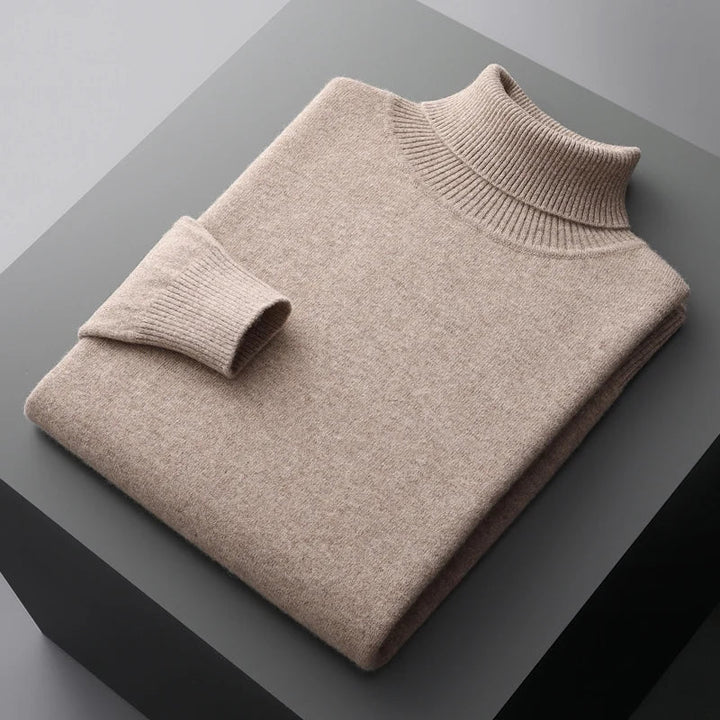 Linferhoff™ | Camisola de gola alta em caxemira