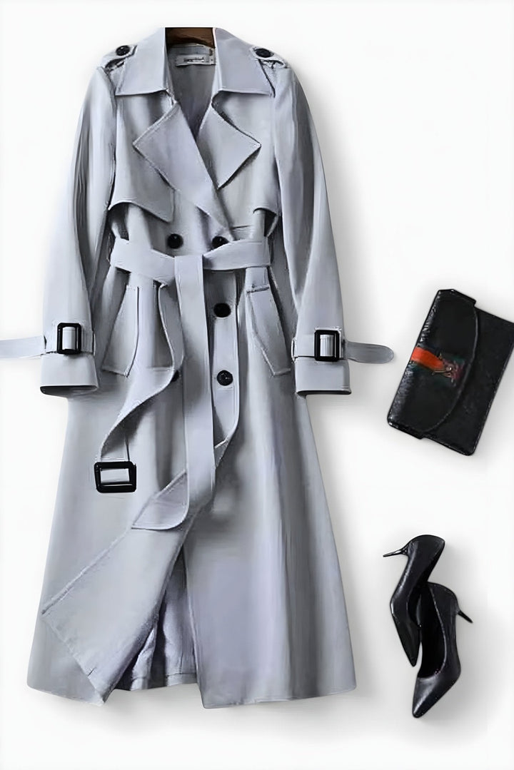 Saara™ | Casaco elegante com cinto na cintura