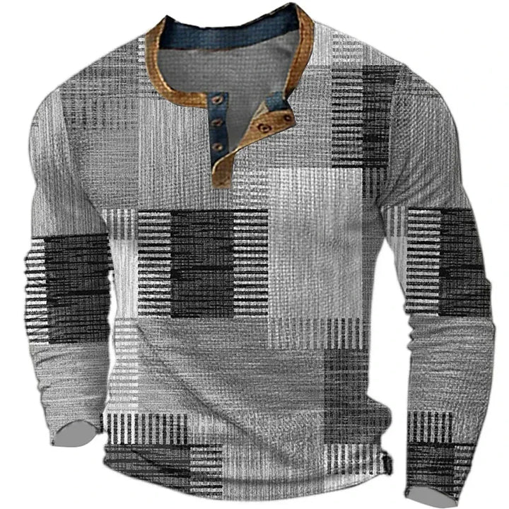 BEECK™ | T-SHIRT MASCULINA DE MANGA COMPRIDA COLORIDA