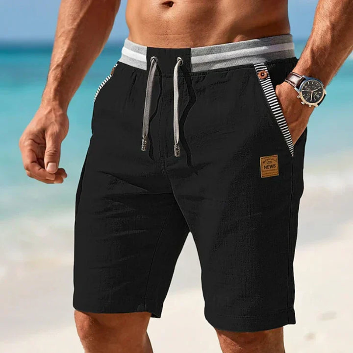 Gaston | Calções de linho de verão com estilo descontraído