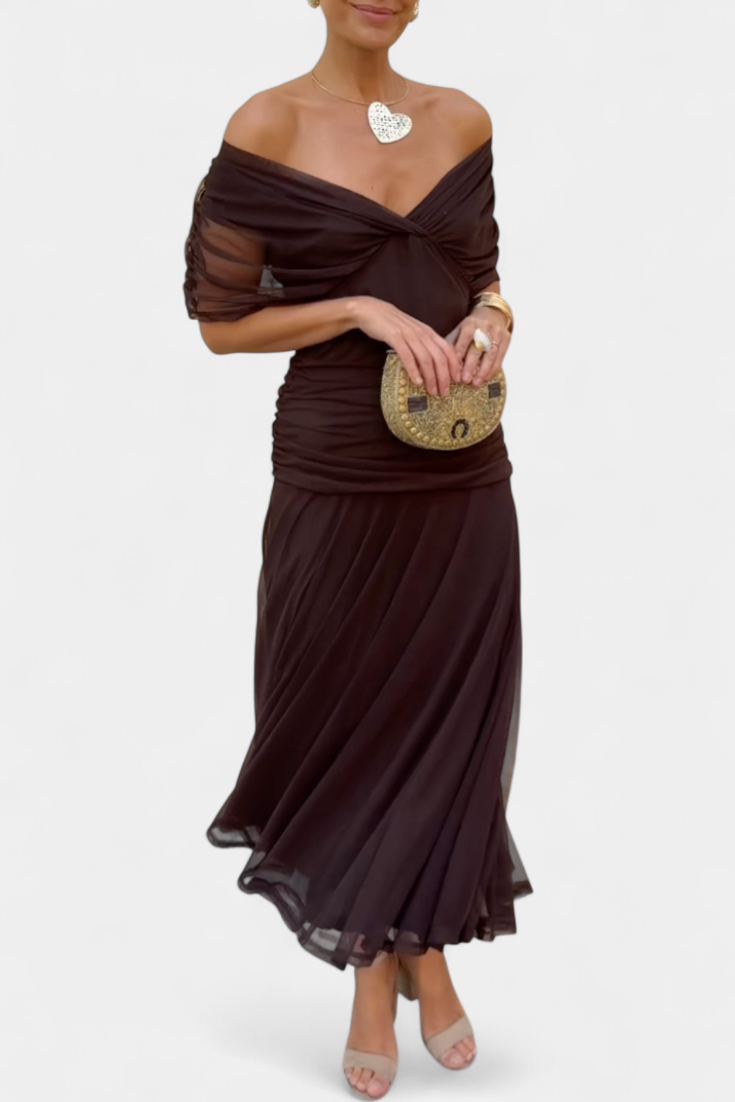 Alondra | Colourful V-neck long dress
