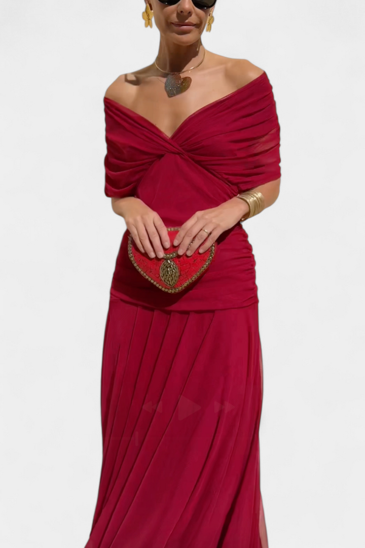 Alondra | Colourful V-neck long dress