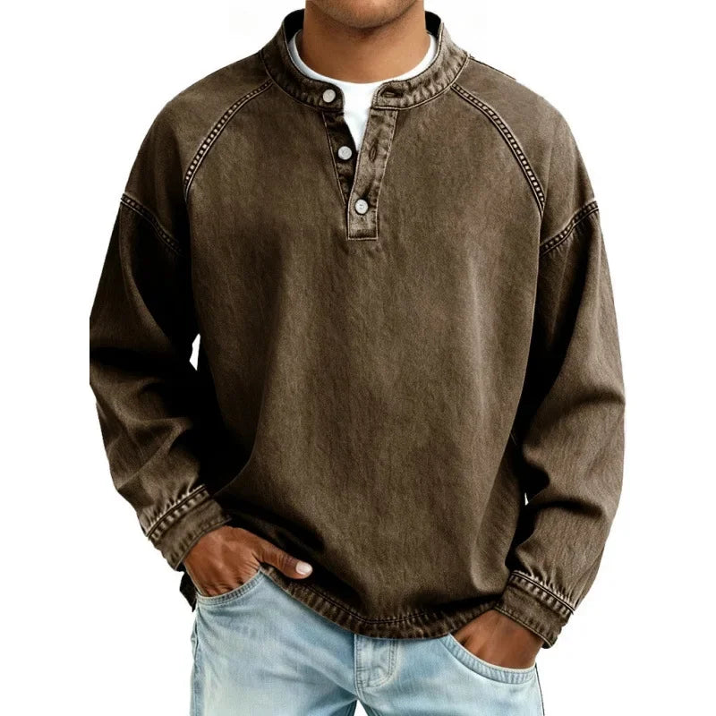 Stanley | T-shirt Henley Vintage