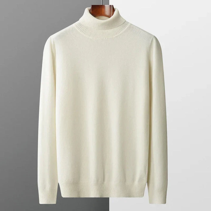 Linferhoff™ | Camisola de gola alta em caxemira