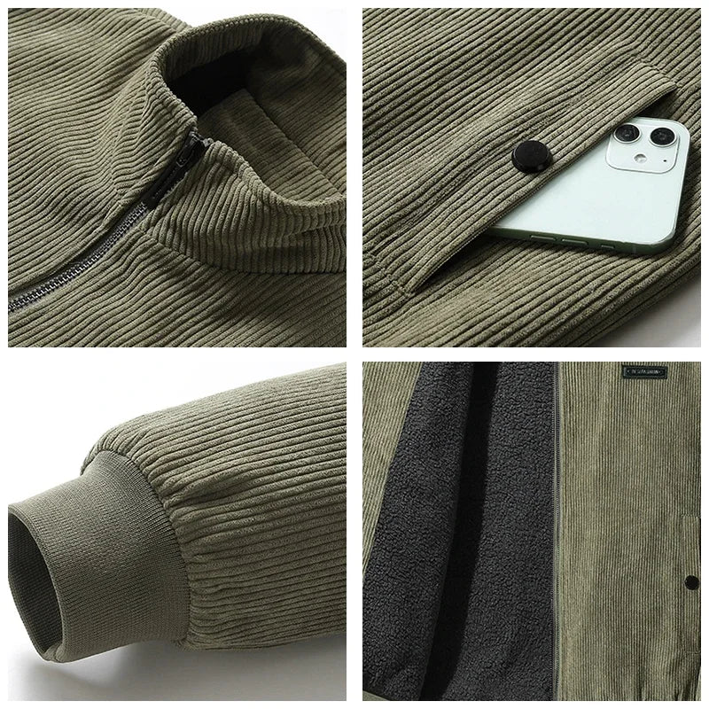 Udo | Jacket with drawstring and fleece lining