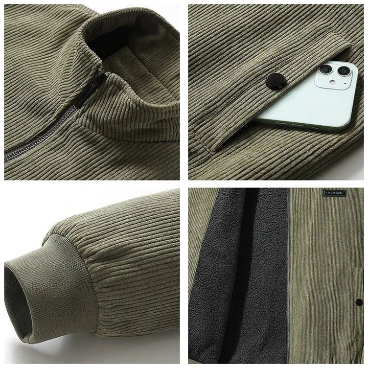 Udo | Jacket with drawstring and fleece lining