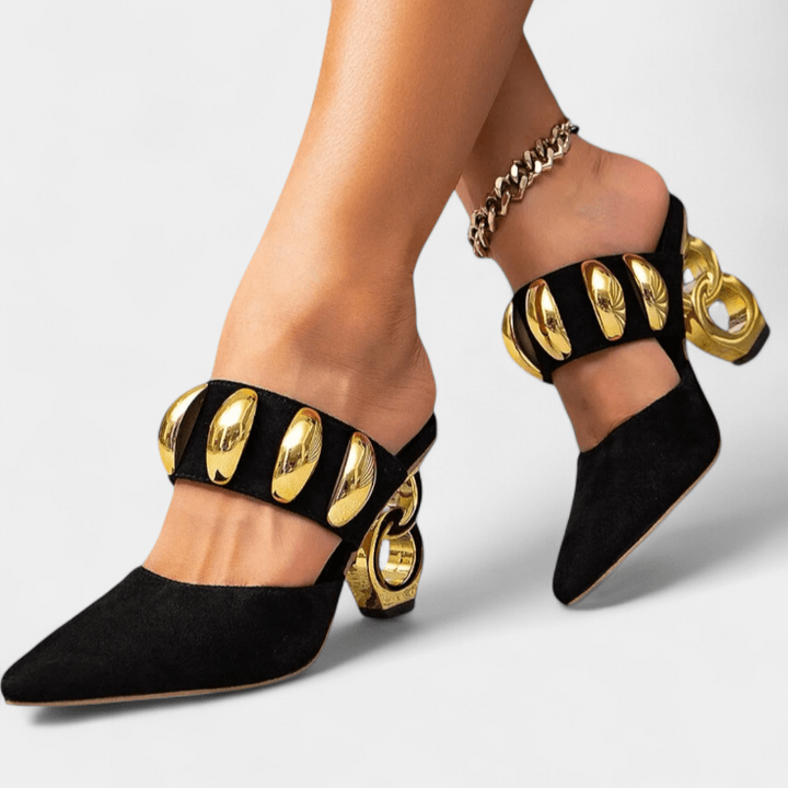 Signe | Sandals with Metallic Details