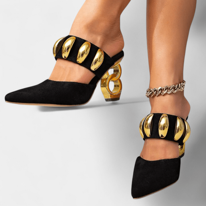 Signe | Sandals with Metallic Details