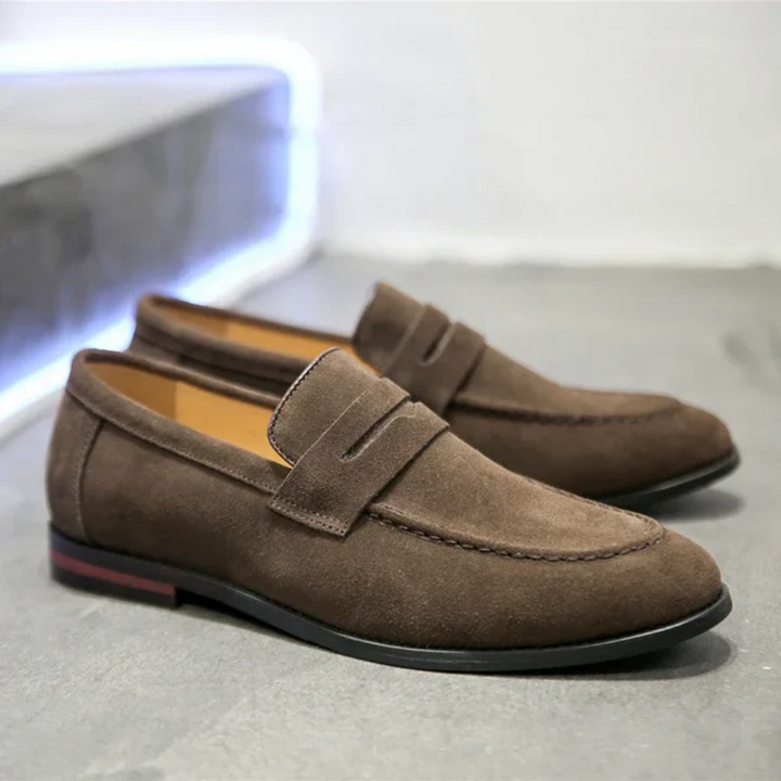Mocassins de camurça para o verão
