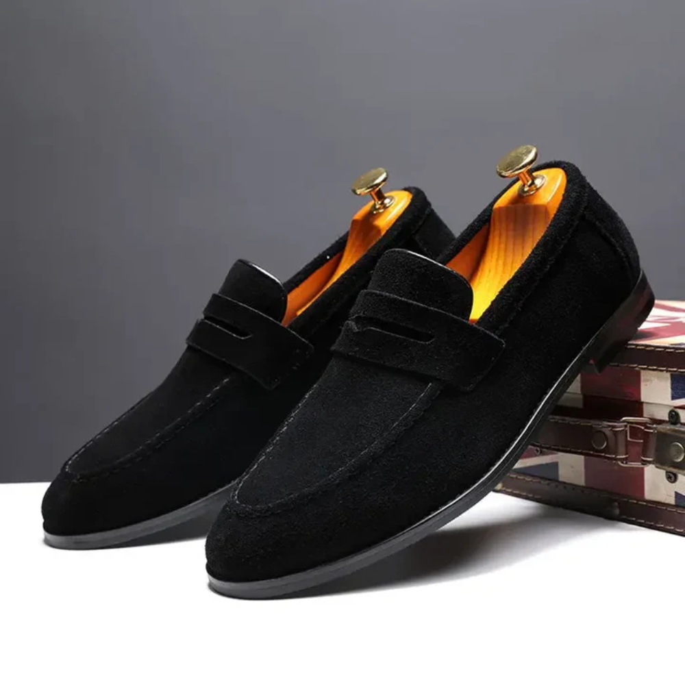 Mocassins de camurça para o verão