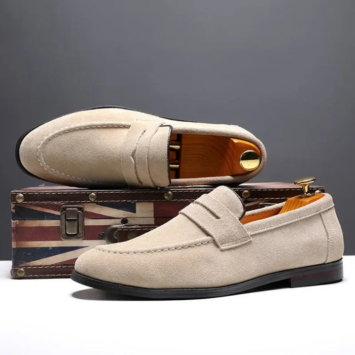 Mocassins de camurça para o verão