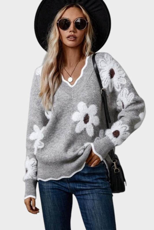 Chá | Camisola com padrão floral