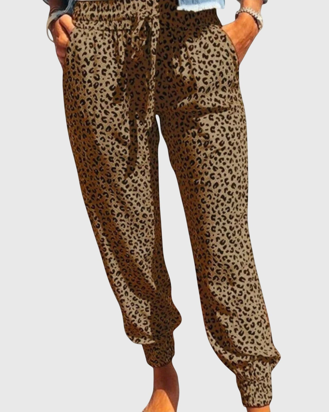 Thilde | Calças com estampado leopardo