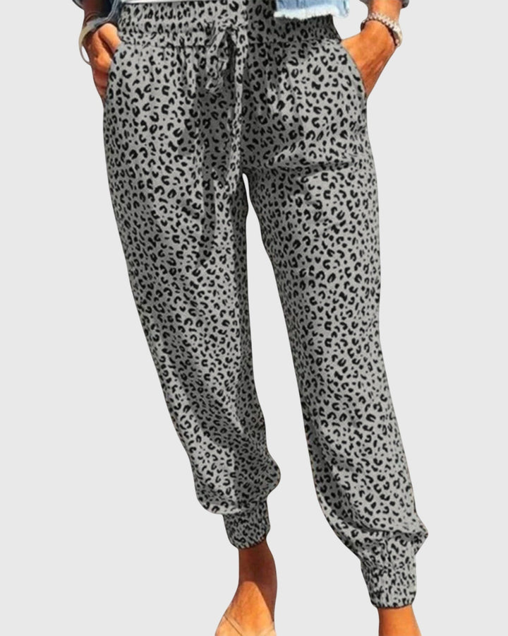 Thilde | Calças com estampado leopardo