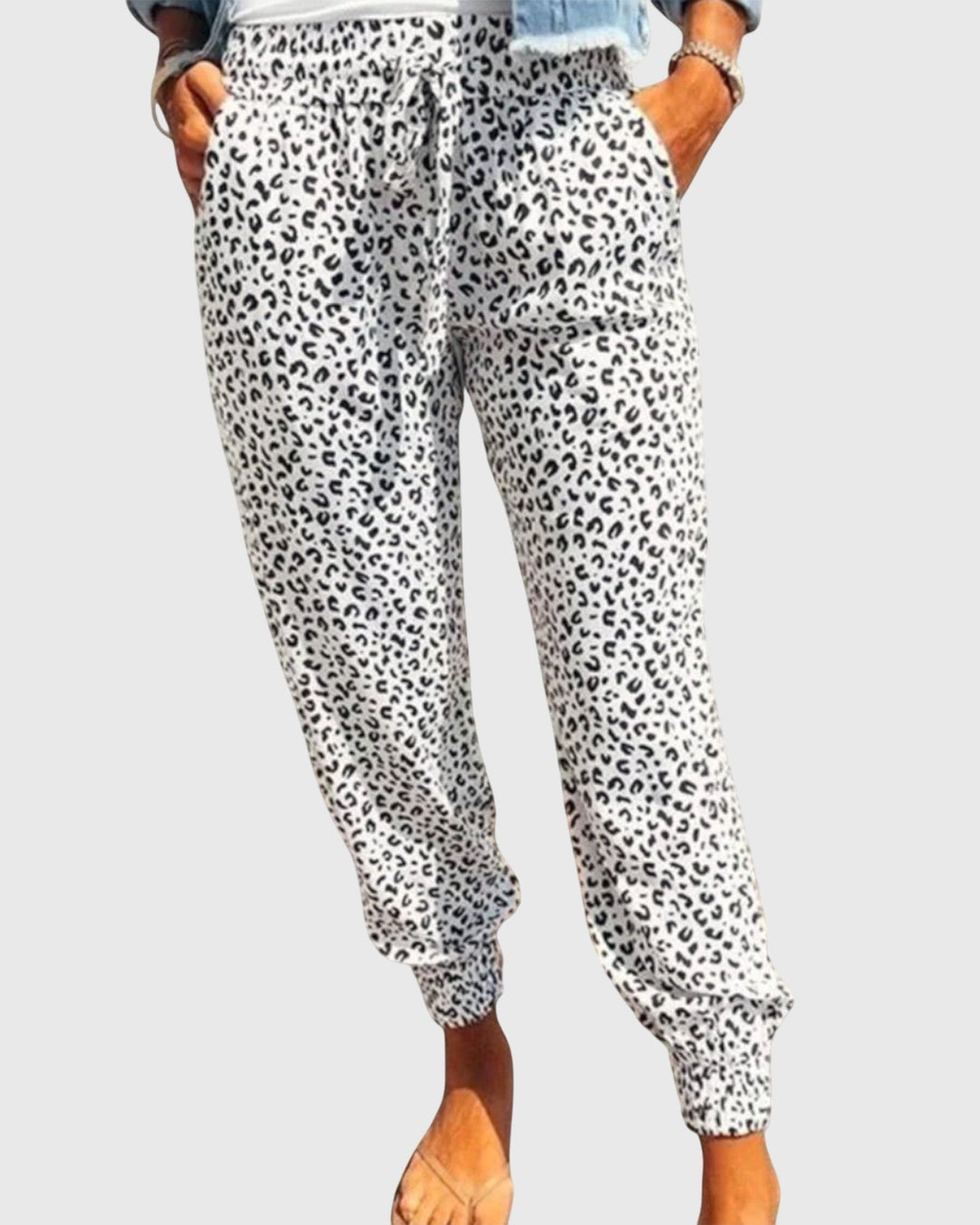Thilde | Calças com estampado leopardo