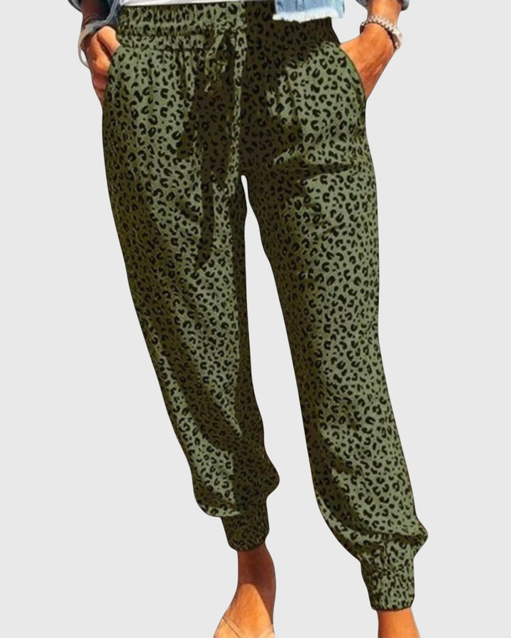 Thilde | Calças com estampado leopardo