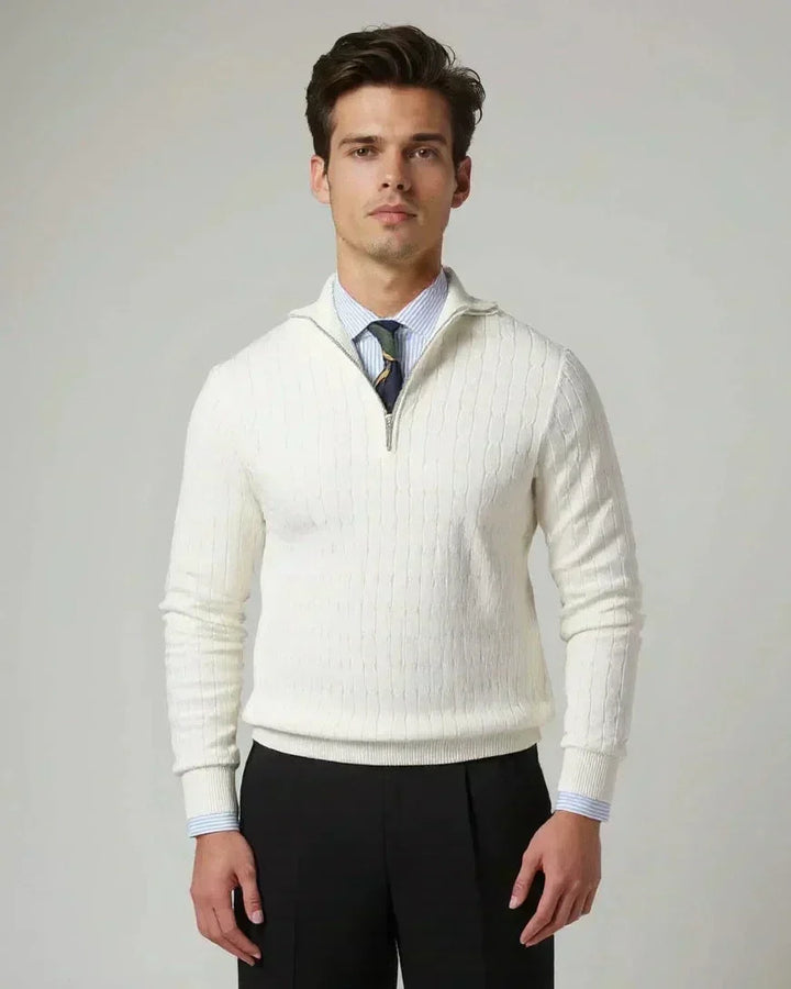 Tobias™ | Camisola com fecho e padrão