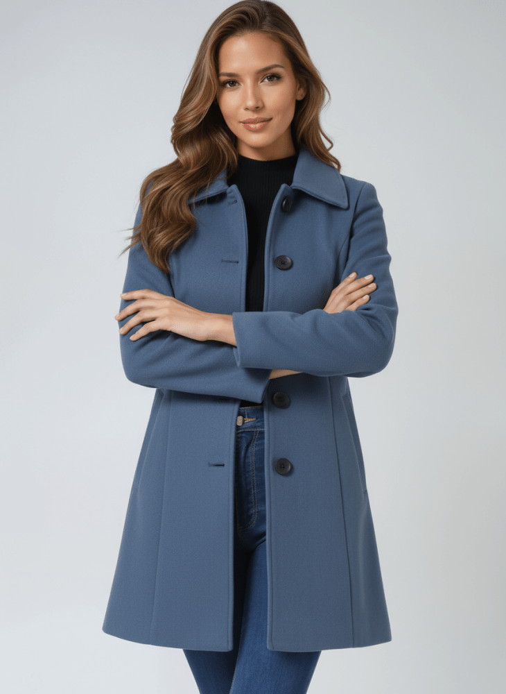 Helena™ - Casaco de Inverno Feminino de Botão Único
