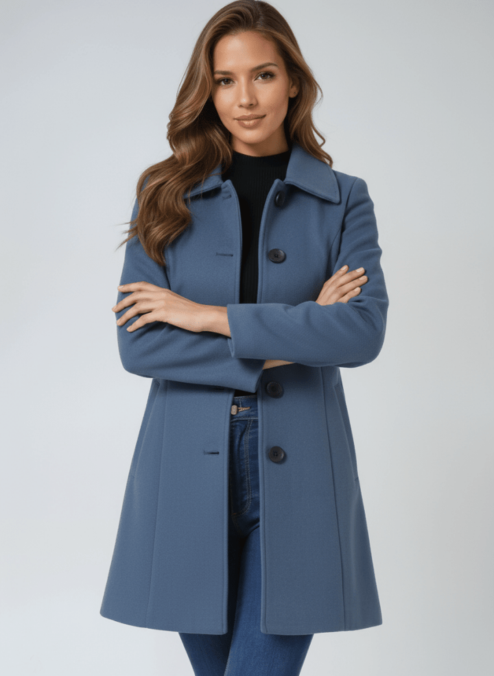 Helena™ - Casaco de Inverno Feminino de Botão Único